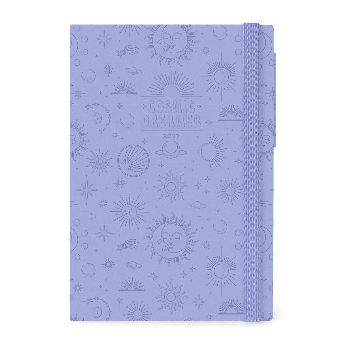 BUREAU AGENDA 2027 - Dag op 1 pagina - 17x24cm - Cosmic Lilac van Legami in Paars – productfoto