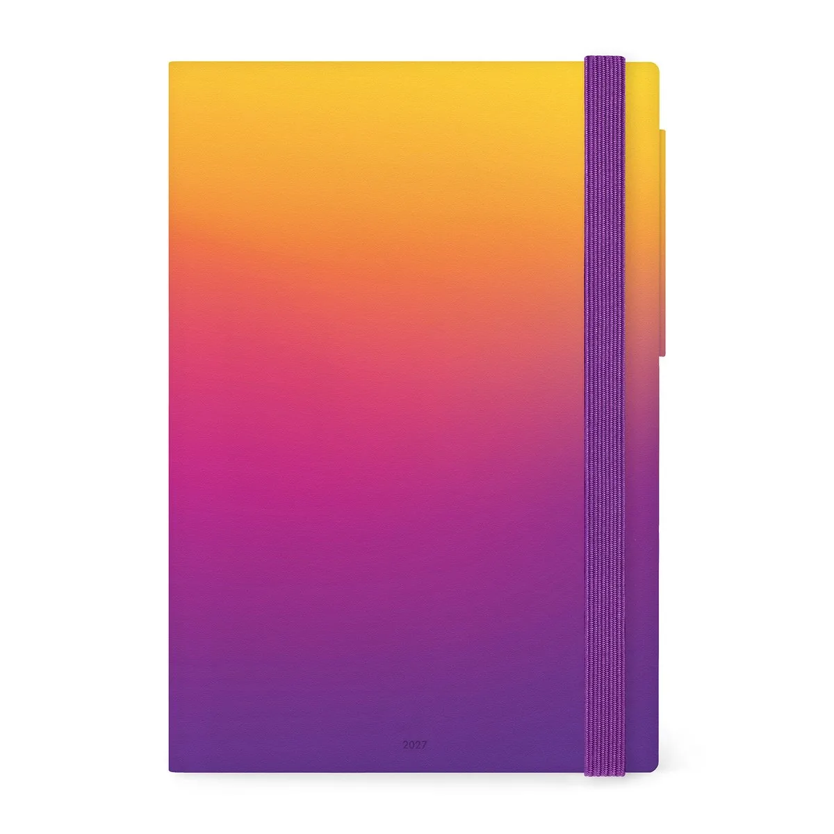 BUREAU AGENDA 2027 - Dag op 1 pagina - 17x24cm - Sunset Vibes by Legami in Geel paars – product photo
