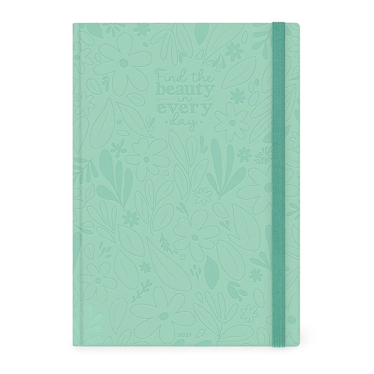 BUREAU AGENDA 2027 - Dag op 1 pagina - 21X30cm - 13 maanden - Botanic Garden van Legami in Lime groen – productfoto