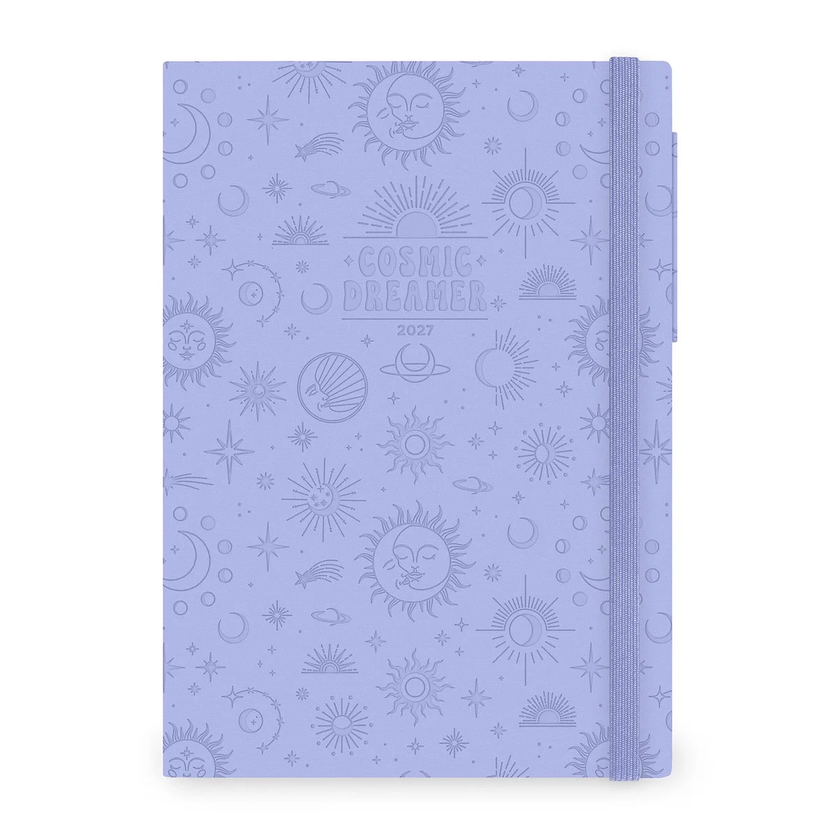 BUREAU AGENDA 2027 - WEEK op 2 pagina's - 20x27cm A4 - Cosmic Lilac von Legami in Lila – Produktfoto