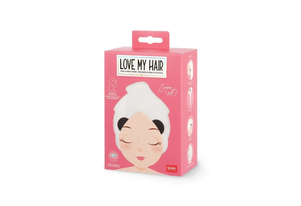 Filzstift Legami Handtuch für die Haare - Panda fra Legami – produktbillede