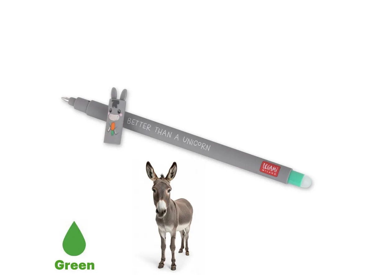 Gelroller Löschbarer Gelstift de Legami en Vert – photo produit