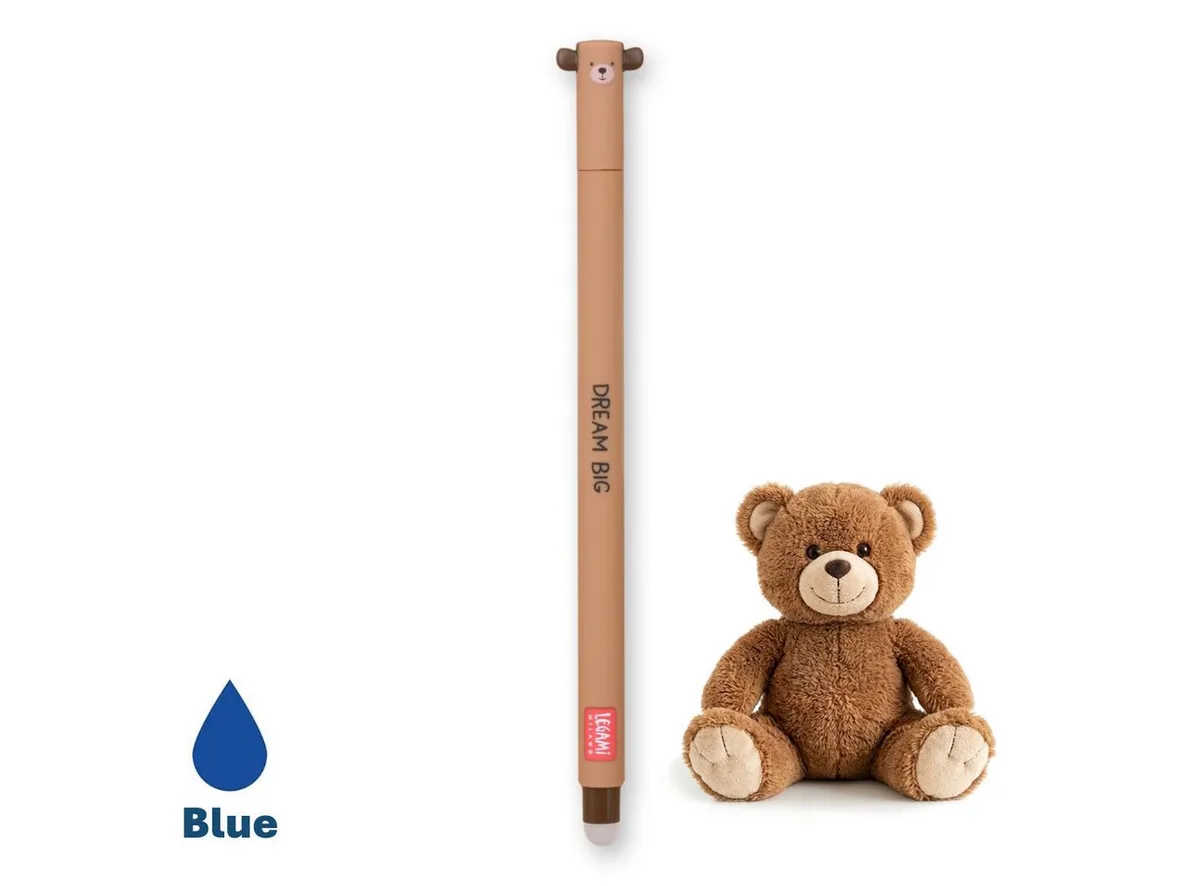 Gelroller Löschbarer Gelstift von Legami in Teddy ohne Honigtopf – Produktfoto