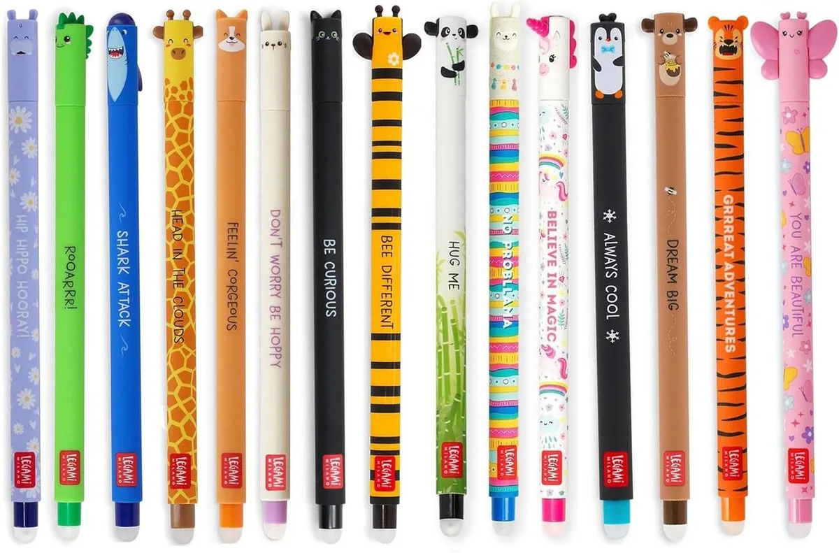 Gelschreiber 15er Set Gel-Radierstifte, Erasable Pen, Stifte mit radierbarer Tinte, (15-tlg) by Legami in Multicolour – product photo