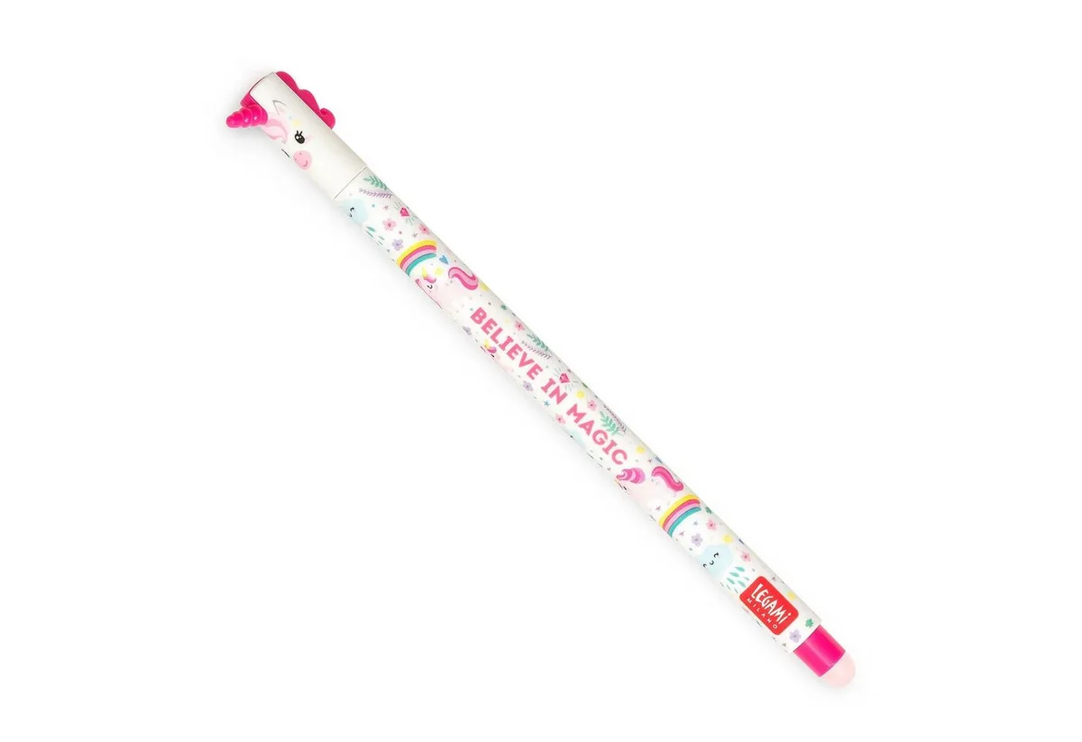 Gelschreiber Gelstift Erasable Pen mit Einhorn Motiv löschbar, löschbar von Legami in Rosa – Produktfoto
