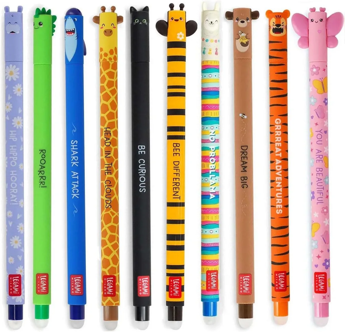 Gelschreiber LEGAMI - 10er Set Gel-Radierstifte, Erasable Pen, radierbar, (10-tlg) von Legami in Mehrfarbig – Produktfoto