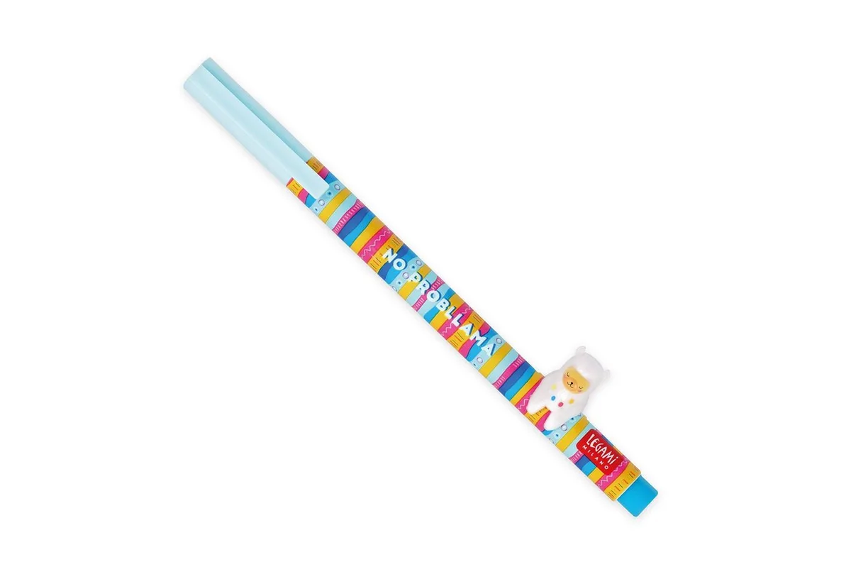 Gelschreiber LEGAMI Gel Pen Lovely Friends Llama – Hellblau, 0,5 mm fra Legami – produktbillede