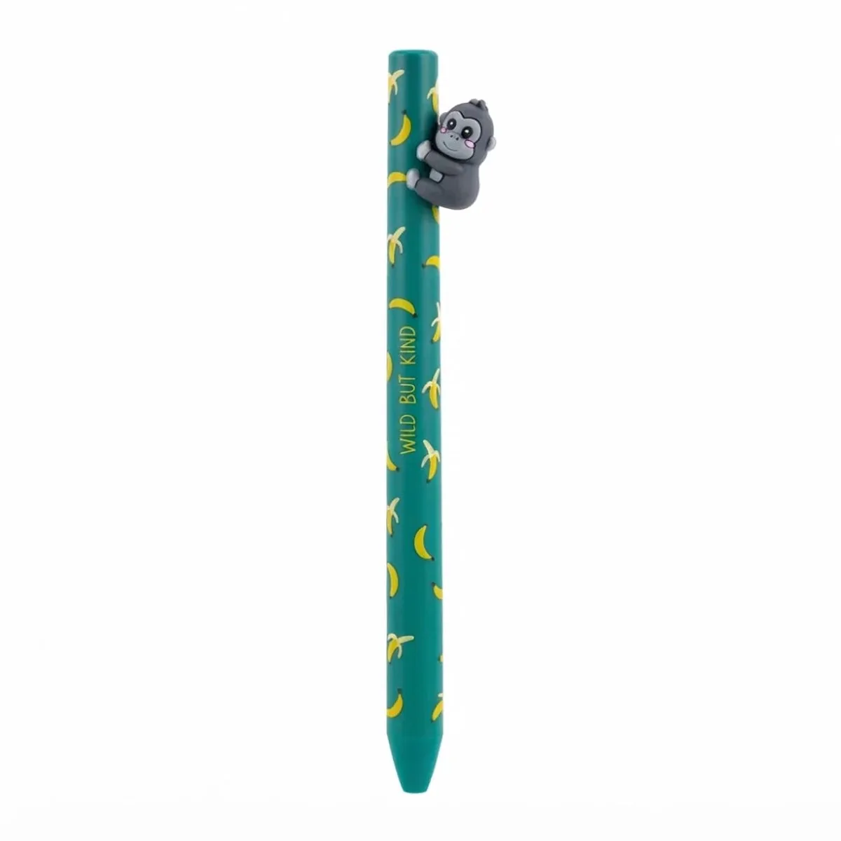 Hugging Ballpoint Pen - Gorilla van Legami in Zwart – productfoto