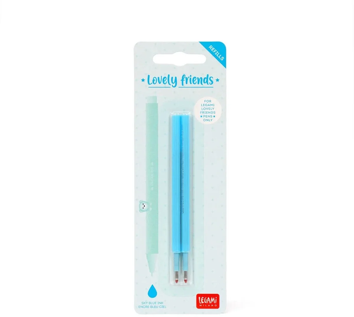 Lovely friends vulling - 2 st von Legami in Hemels Blauw – Produktfoto
