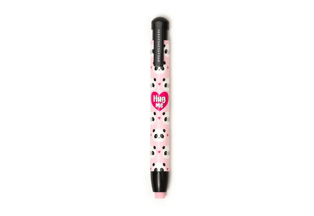 Radiergummi Radiergummi in Stiftform, 15 cm, Panda-Design, Ergonomisch, ideal für präzises Radieren fra Legami – produktbillede