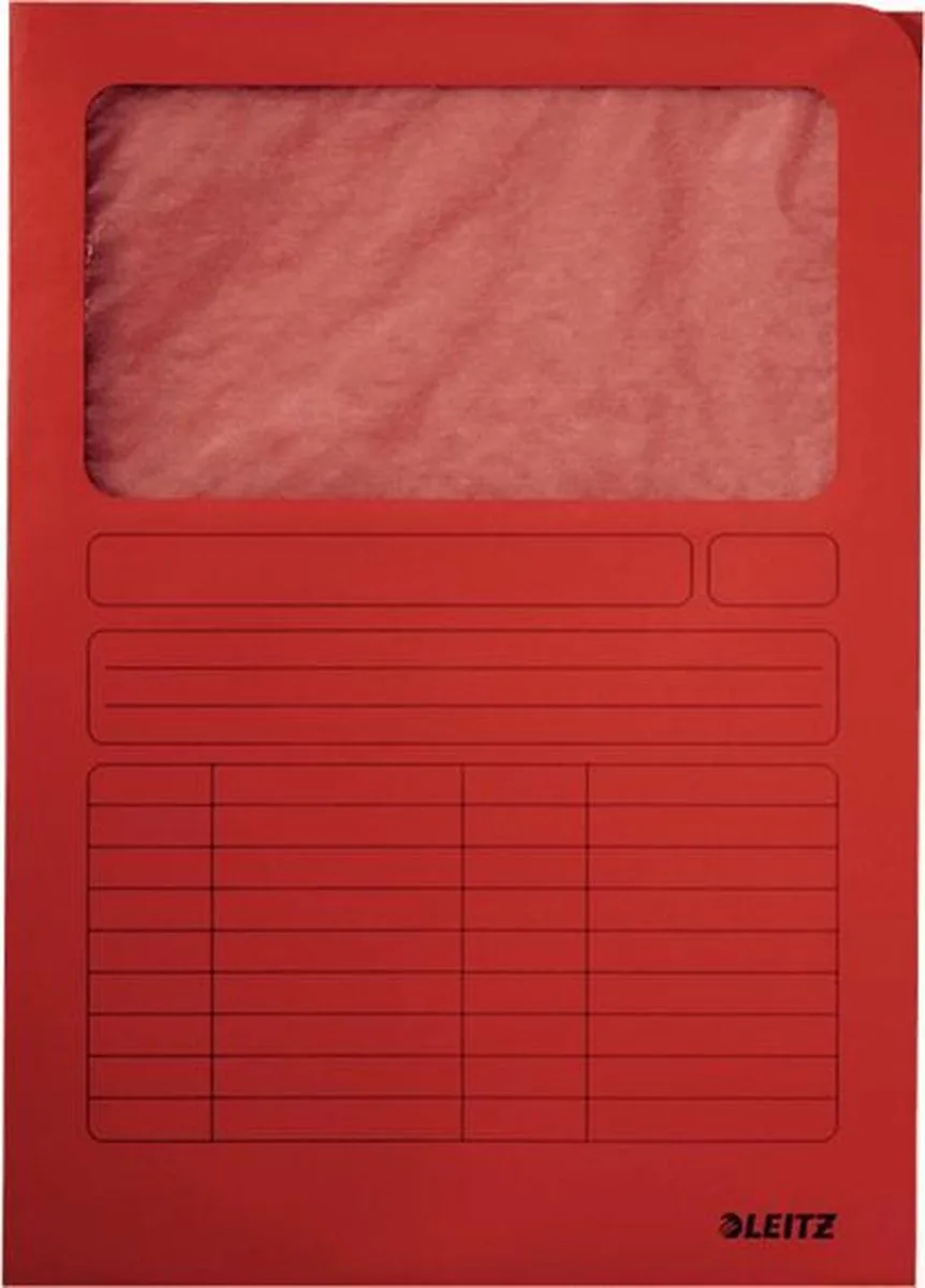 A4 Venstermap Duurzame Manilla Karton - 1 Stuk by Leitz in Red – product photo