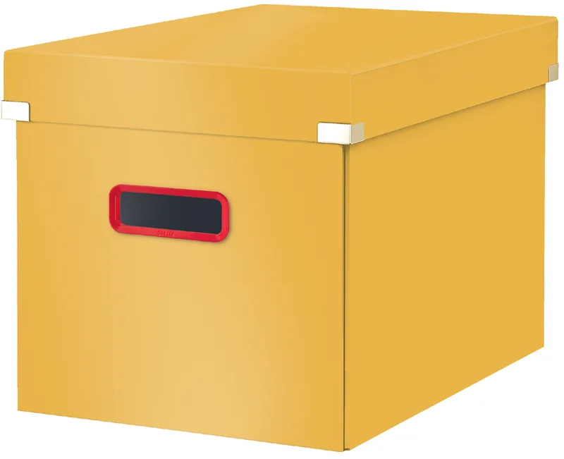 Ablagebox Click & Store Cosy Cube, gelb från Leitz – produktbild