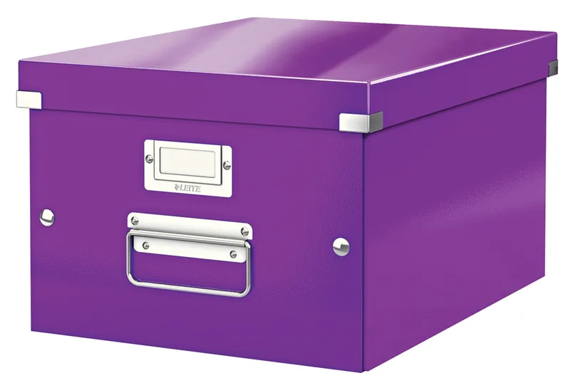 Ablagebox Click & Store WOW, DIN A4, violett by Leitz – product photo