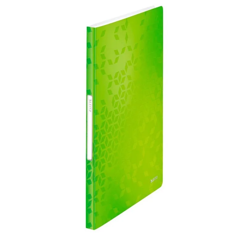 Aktenordner 1 Sichtbuch mit 40 Hüllen WOW Präsentationsmappe von Leitz in Grün – Produktfoto