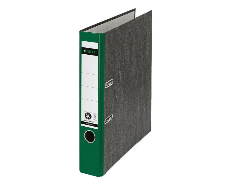 Aktenordner 1050, Ordner schmal, aufgeklebtes Rückenschild de Leitz en Vert – photo produit