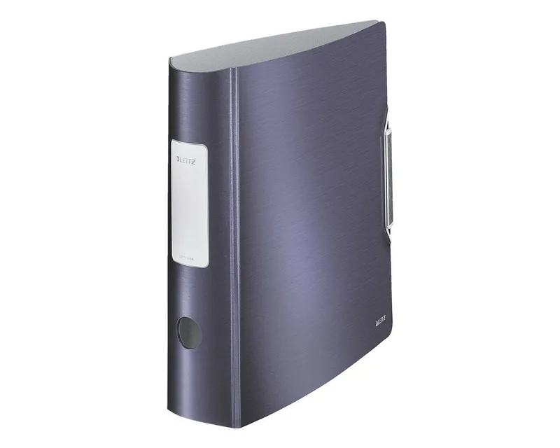 Aktenordner 180° Active Style 1108, Ordner breit, Alu-Optik, aufgeklebtes Rückenschild de Leitz en Bleu – photo produit