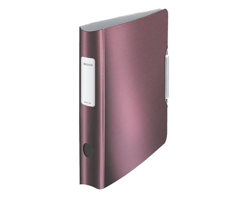 Aktenordner 180° Active Style 1109, Ordner schmal, Alu-Optik, aufgeklebtes Rückenschild by Leitz in Red – product photo