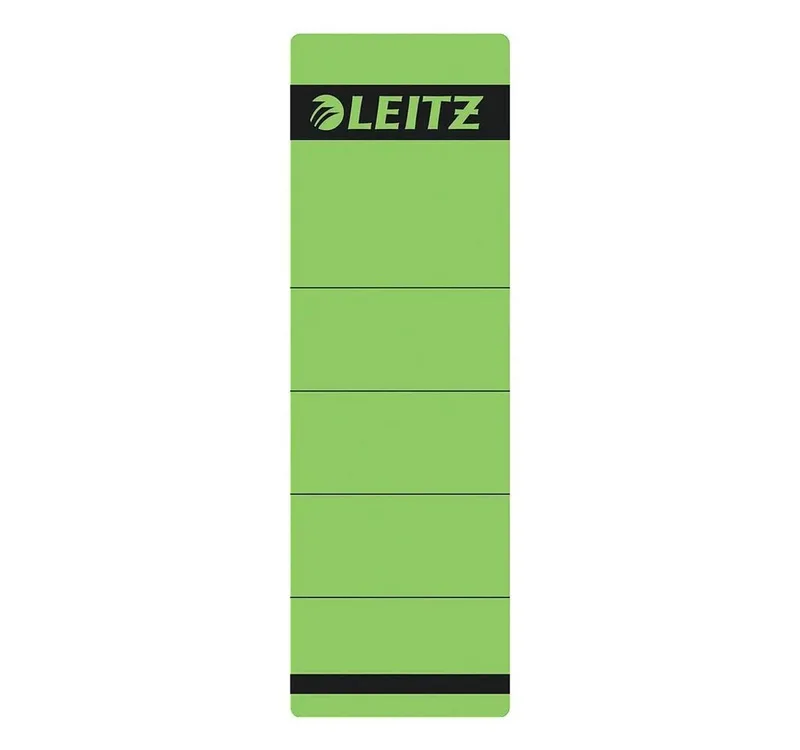 Aktenordner LEITZ Ordnerrücken-Etikett, 61 x 192 mm, kurz, breit de Leitz en Vert – photo produit