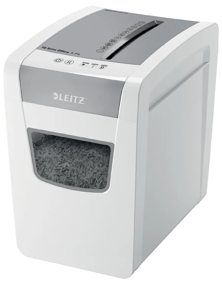 Aktenvernichter IQ Office S Slim, Partikel 4 x 28 mm från Leitz – produktbild