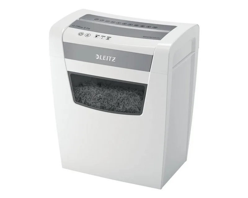 Aktenvernichter Office S, Partikelschnitt 4x28 mm, bis 12 Blatt, 23 Liter de Leitz en Blanc – photo produit