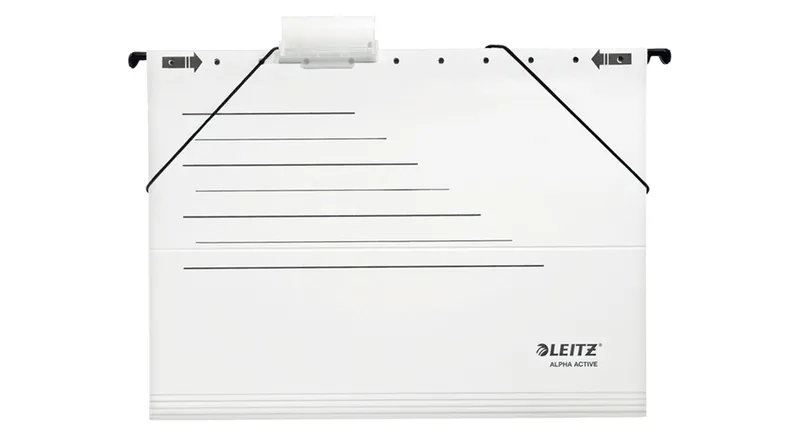 ALPHA Active Hängemappe, A4, seitlich offen, weiß by Leitz – product photo