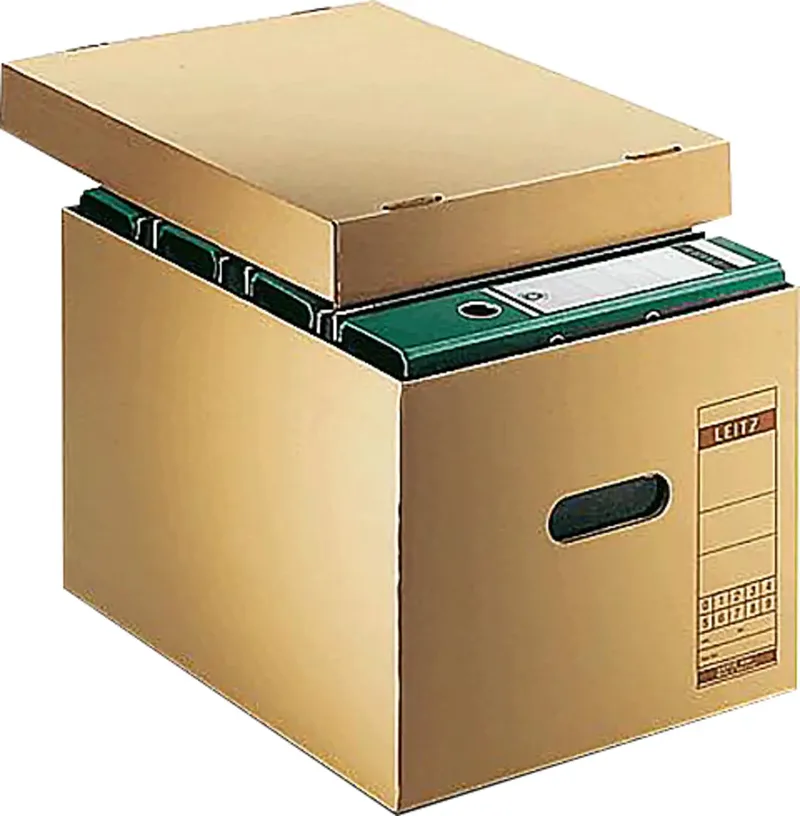 Archivbox 6081-00-00 34 cm x 27.5 cm x 45.5 cm Wellpappe Naturbraun 1 St. de Leitz – photo produit