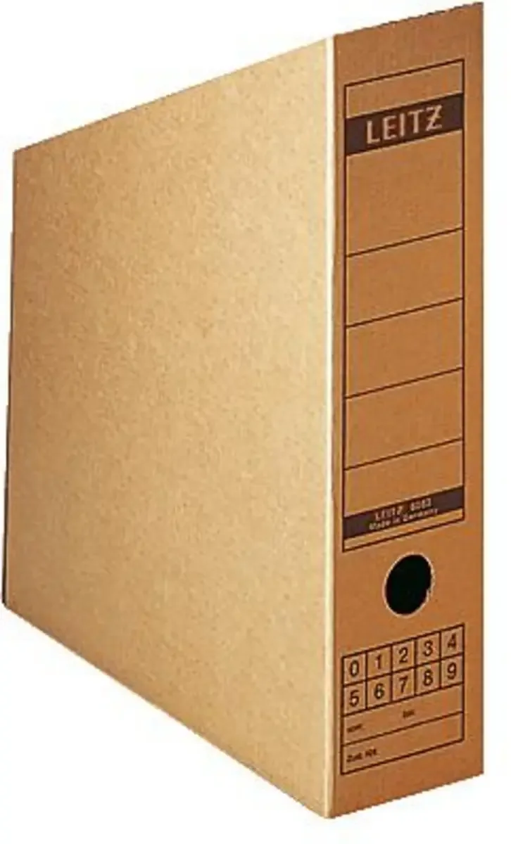 Archivschachtel 6083-00-00 8 cm x 32 cm x 26.5 cm Wellpappe Naturbraun 1 St. von Leitz – Produktfoto