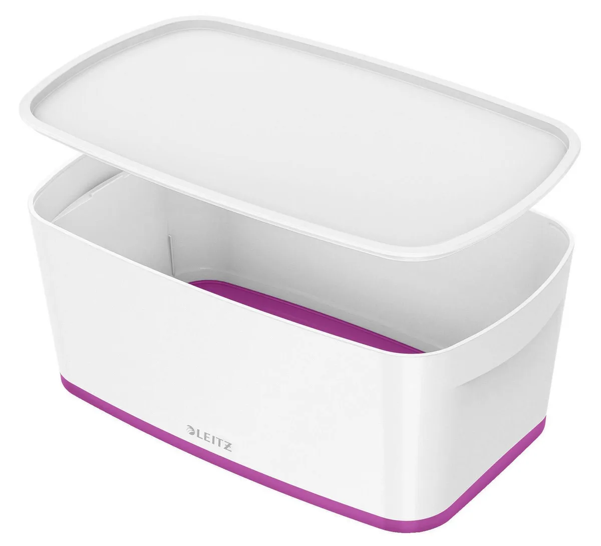 Aufbewahrungsbox 5,0 l - 31,8 x 19,1 x 12,8 cm perlweiß/pink de Leitz – photo produit
