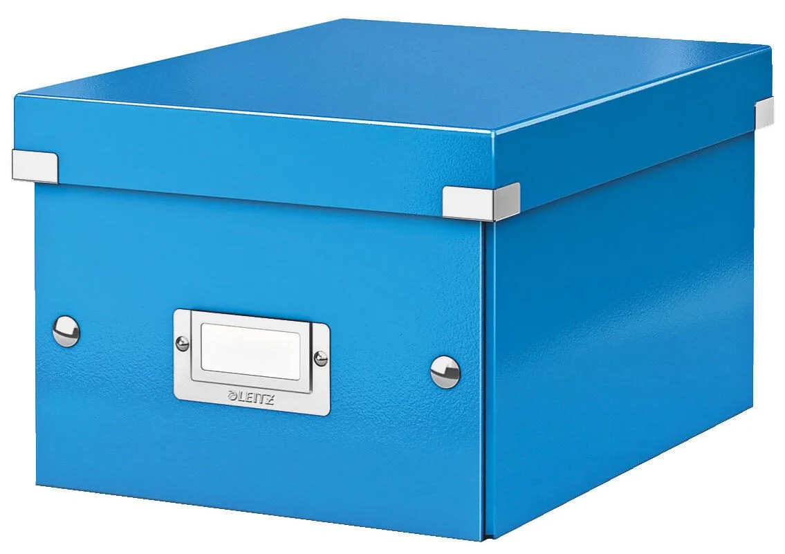Aufbewahrungsbox Click & Store 7,4 l - 21,6 x 28,2 x 16,0 cm blau von Leitz – Produktfoto