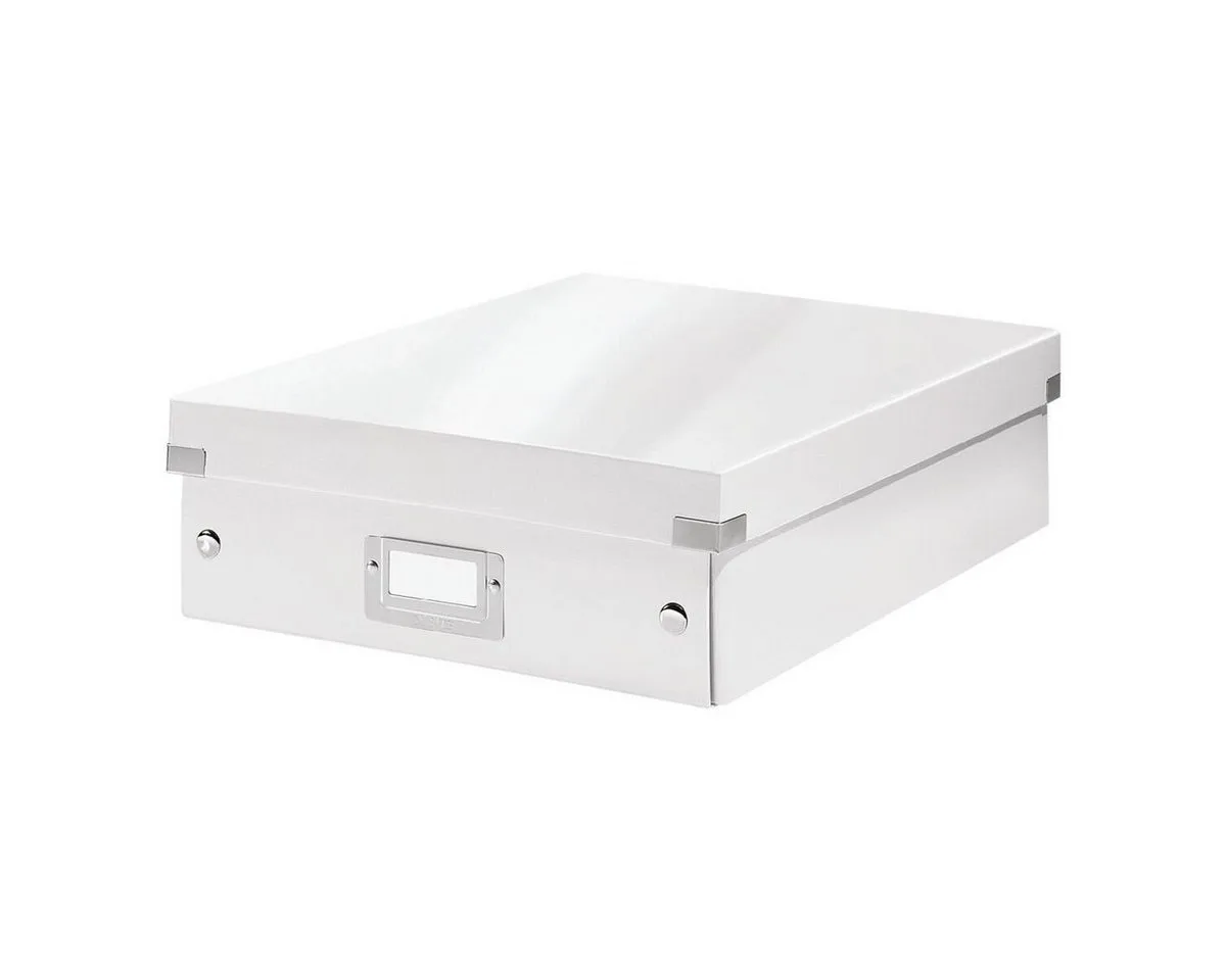 Aufbewahrungsbox Click & Store, mit variabler Fächeraufteilung by Leitz in White – product photo