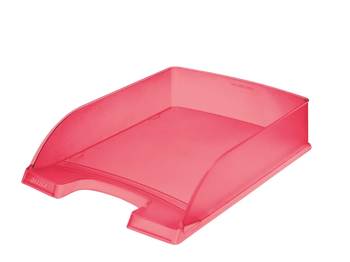 Briefablage Plus DIN A4 rot-transparent från Leitz – produktbild