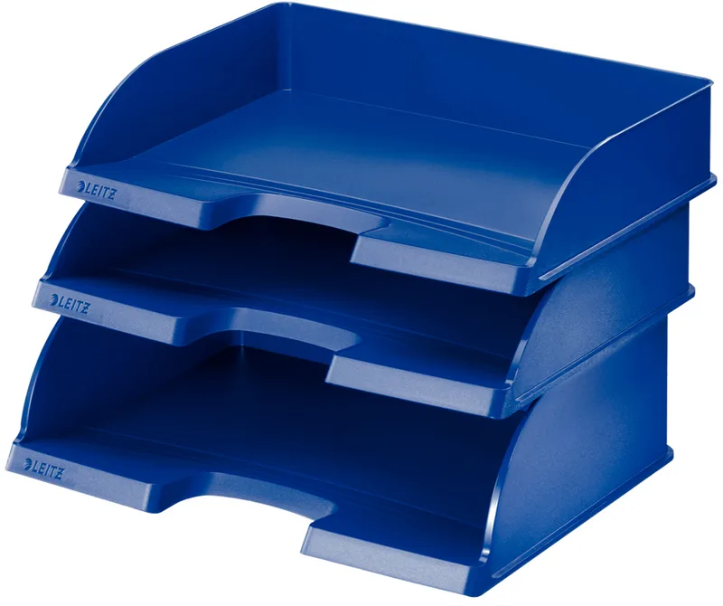 Briefablage Plus Jumbo, DIN A4 quer, Polystyrol, blau by Leitz – product photo