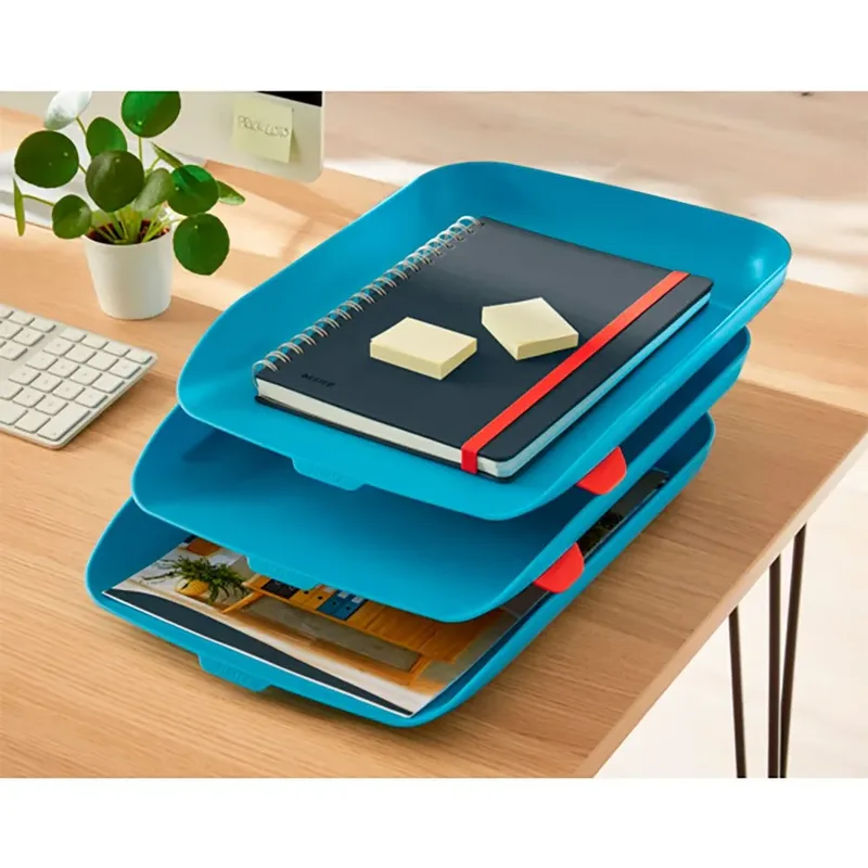 Brievenbak Leitz Cosy set van 3 A4 sereen blauw by Leitz – product photo 3 of 5