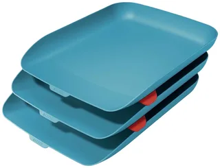 Brievenbak Leitz Cosy set van 3 A4 sereen blauw by Leitz – product photo 1 of 5