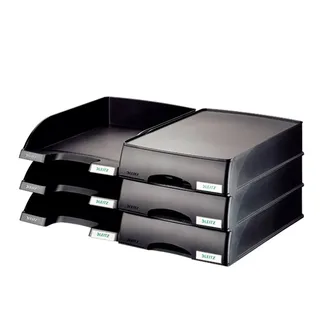 Brievenbak Leitz Plus met lade A4 maxi zwart by Leitz – product photo 4 of 6