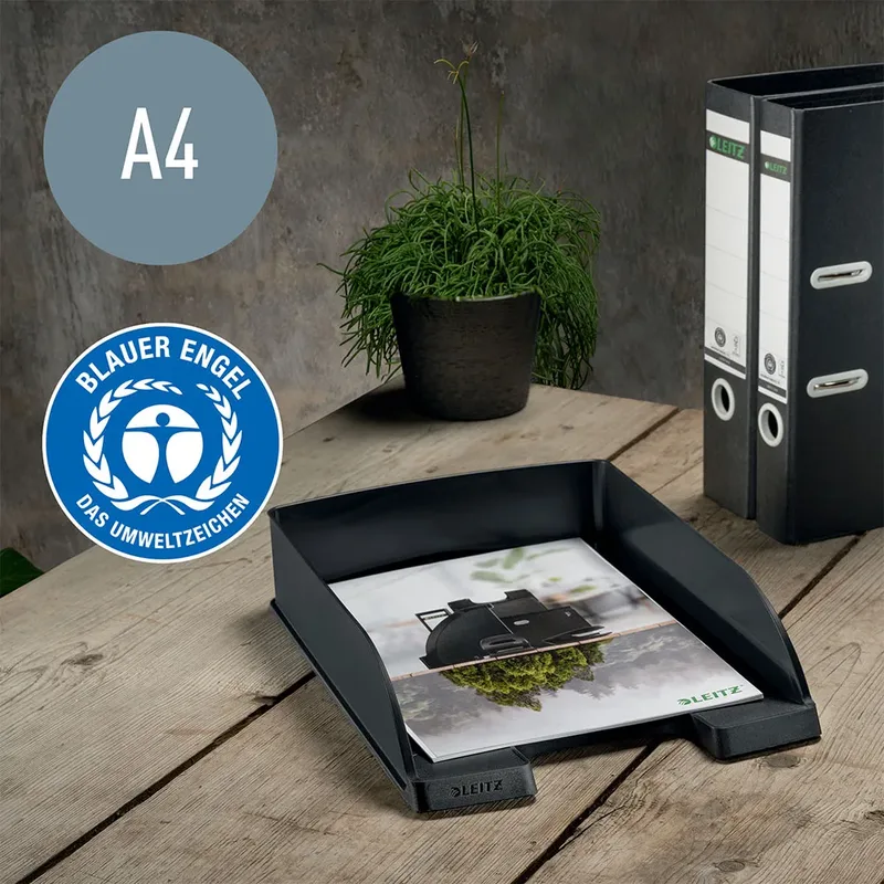 Brievenbak Leitz Recycle A4 zwart by Leitz – product photo 2 of 6