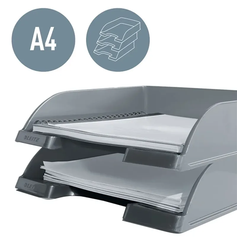 Brievenbak Leitz Wow A4 geel van Leitz – productfoto 3 van 6