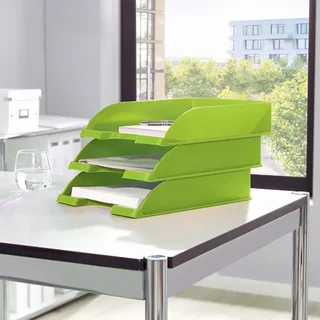 Brievenbak Leitz Wow A4 groen van Leitz – productfoto 2 van 6