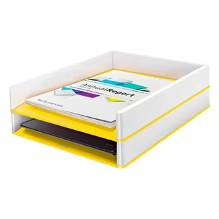 Brievenbak Leitz WOW A4 wit/geel by Leitz – product photo 2 of 4