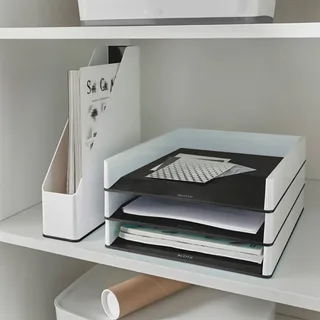 Brievenbak Leitz WOW A4 wit/zwart fra Leitz – produktbillede 3 af 4