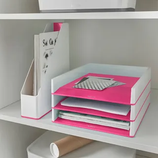 Brievenbak Leitz WOW wit/roze by Leitz – product photo 3 of 4