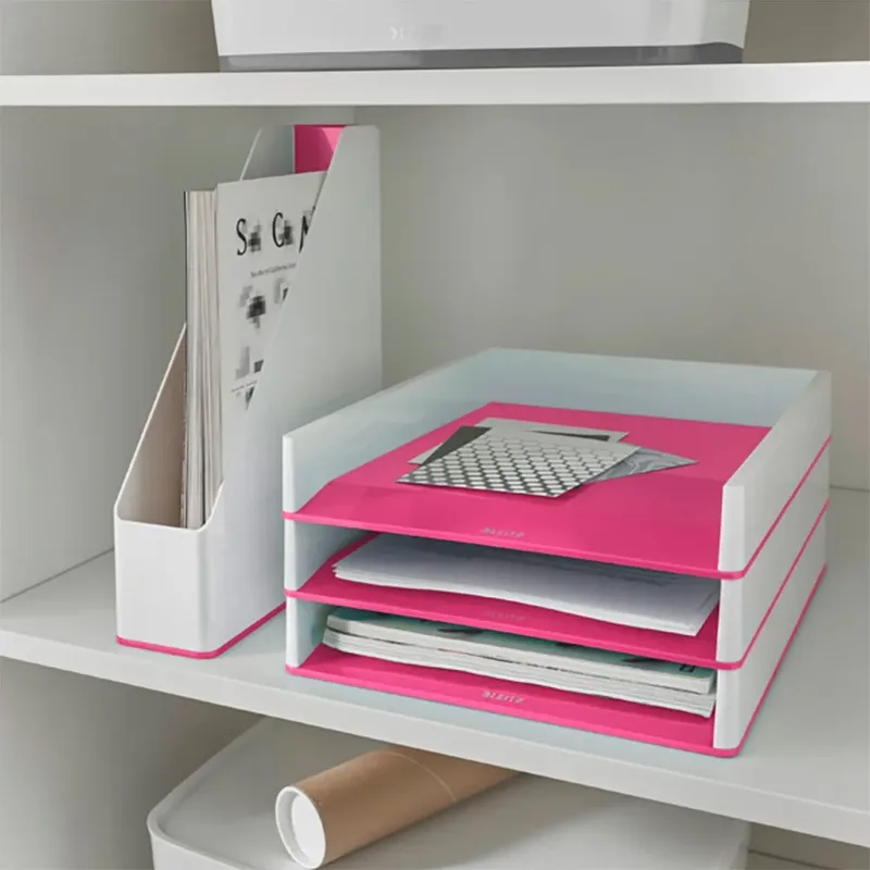 Brievenbak Leitz WOW wit/roze by Leitz – product photo 3 of 4