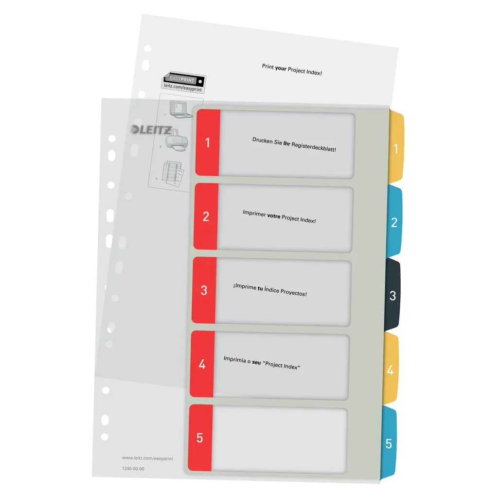 Cosy 1-5 Register, PP från Leitz – produktbild