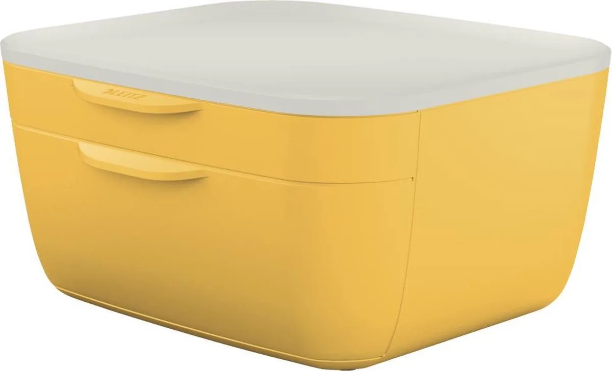 Cosy Ladenblok - Ladekastje Met 2 Laden - Ladenbox Voor Bureau - Ideaal voor Thuiskantoor/Thuiswerken - Warm von Leitz in Gelb – Produktfoto