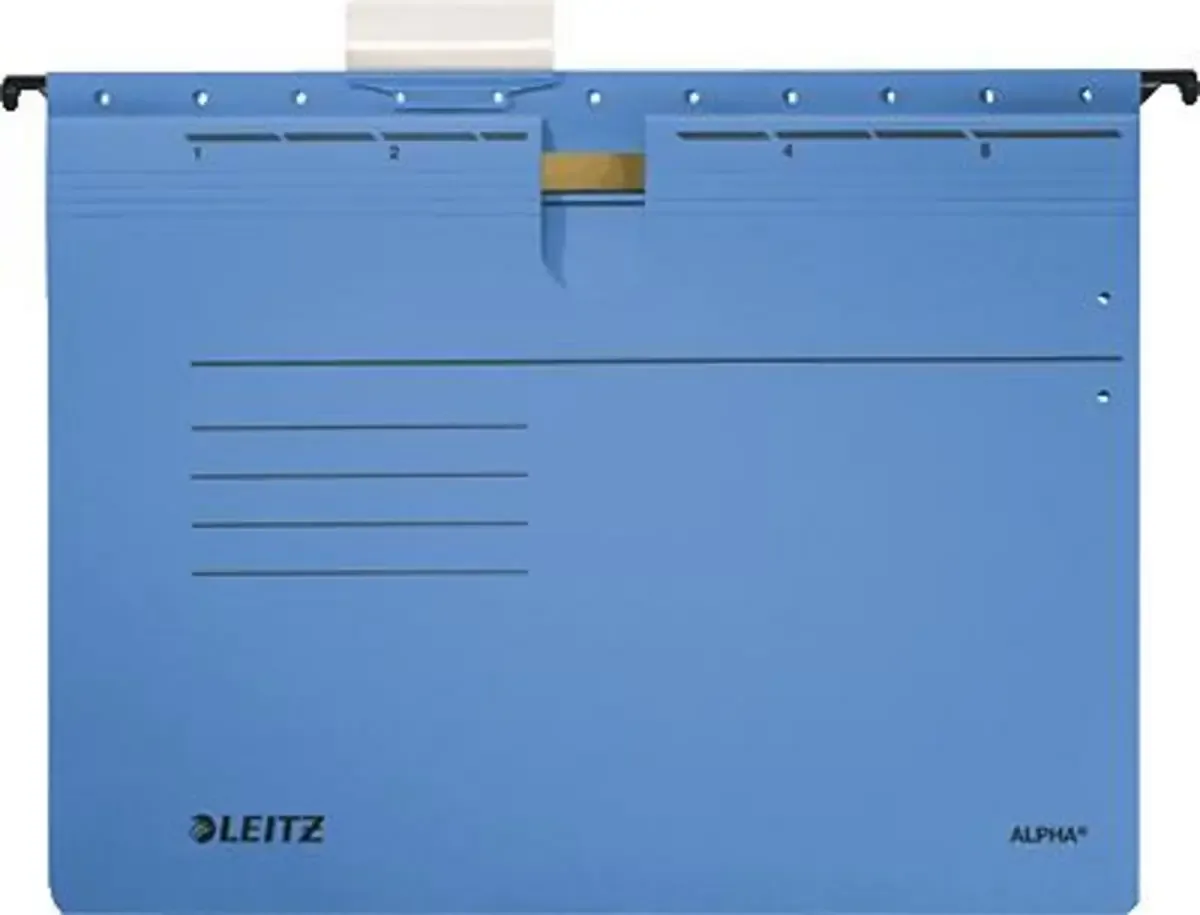 Hängehefter Alpha DIN A4 Blau 5 St./Pack. 19843035 5 St. von Leitz in Blau – Produktfoto