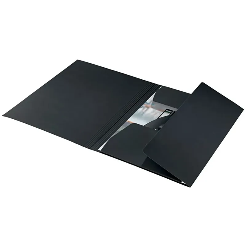 Dossiermap Leitz Recycle A4 3-kleps karton zwart by Leitz – product photo 3 of 6