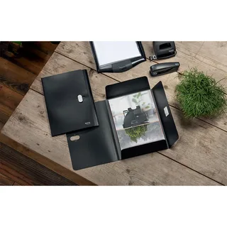Dossiermap Leitz Recycle A4 3-kleps PP zwart by Leitz – product photo 4 of 6