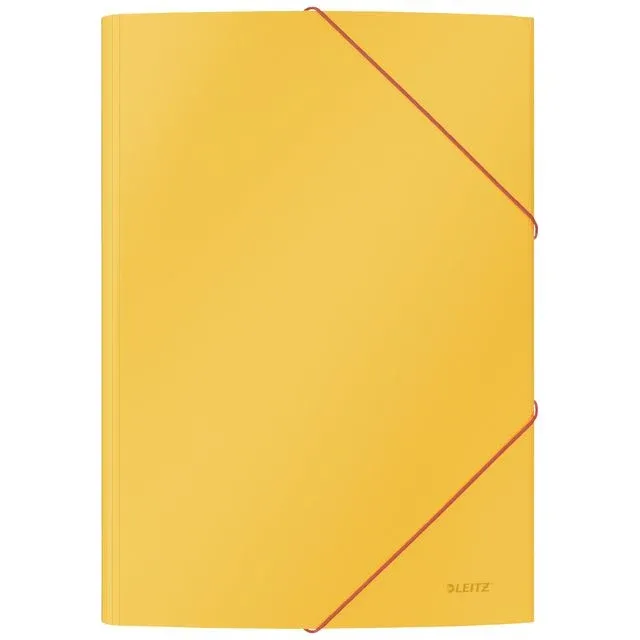 Elastomap leitz cosy a4 3-kleps geel | 10 stuks by Leitz – product photo