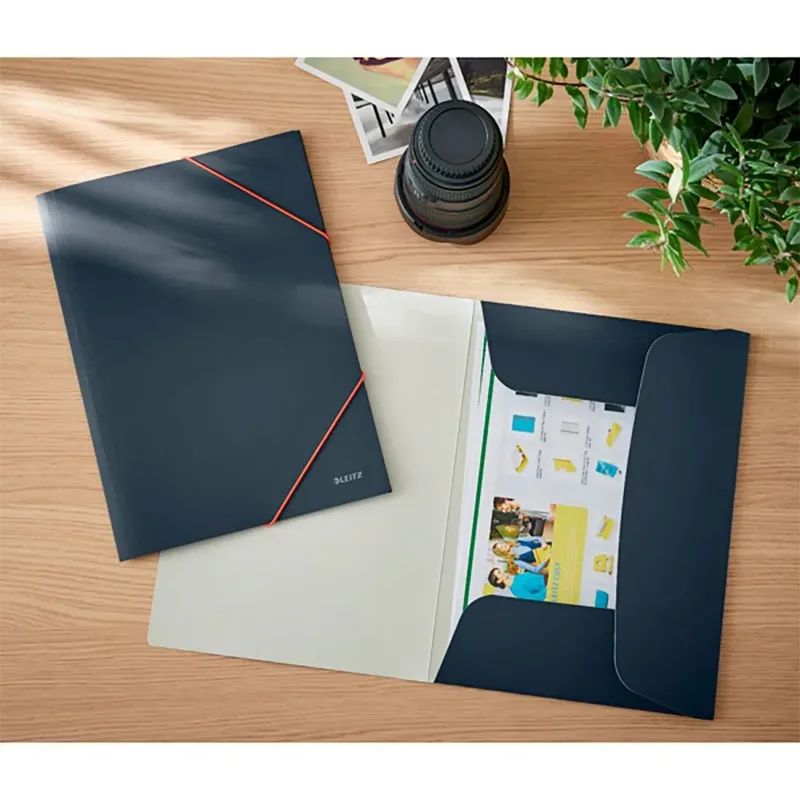 Elastomap Leitz Cosy A4 3-kleps grijs by Leitz – product photo 3 of 5