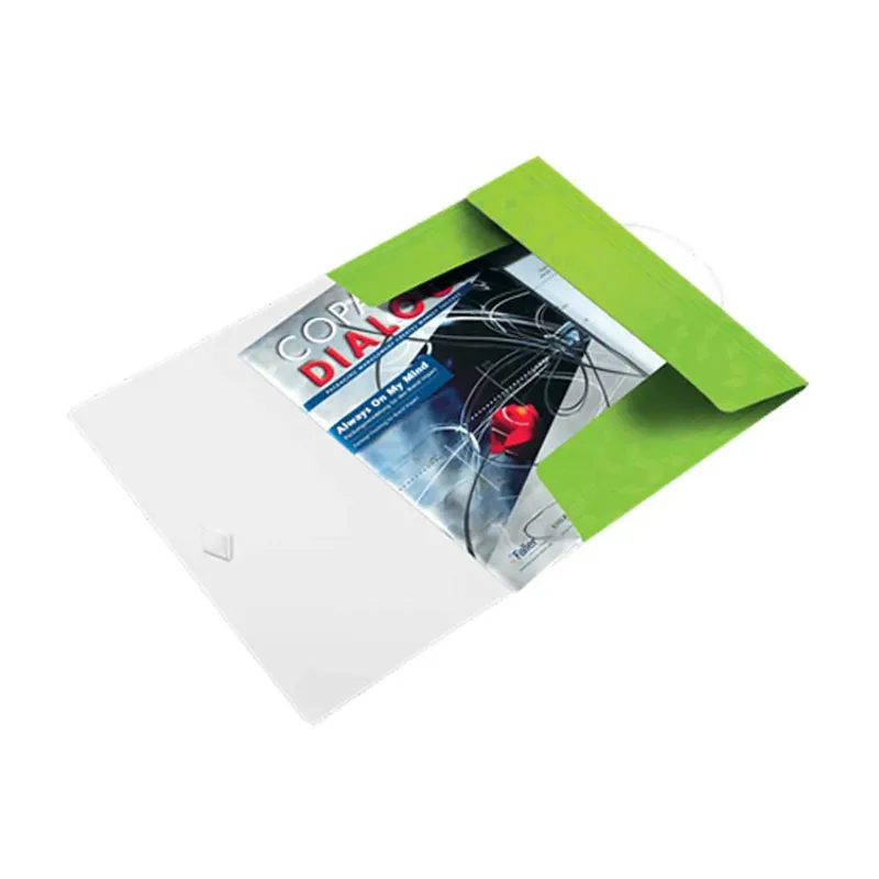 Elastomap Leitz WOW A4 3 kleppen PP groen by Leitz – product photo 2 of 4